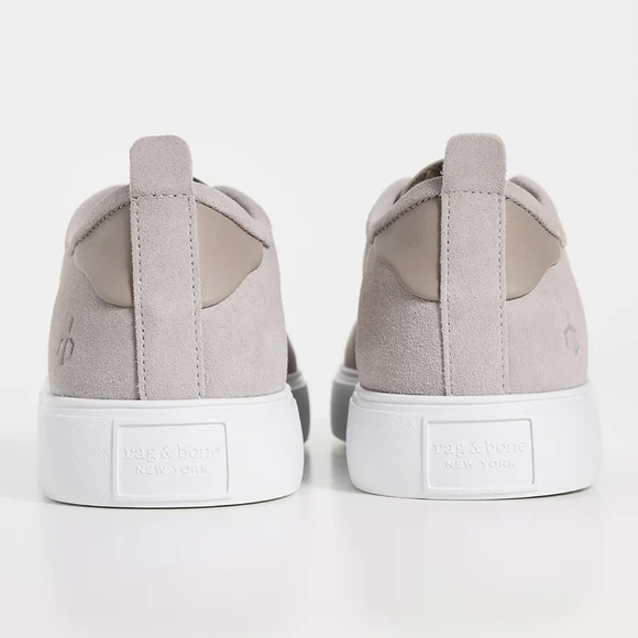 Rag & Bone Light Gray Suede Men's Sneakers - Picture 8 of 8